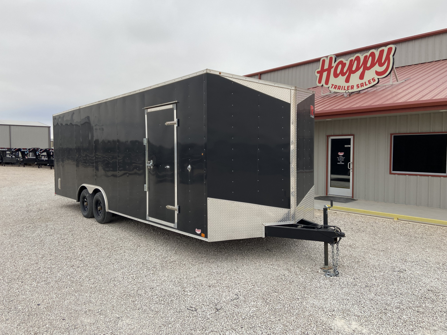 Used *USED* 2024 Carry-On 8.5'x24' V-Nose Enclosed Cargo Trailer