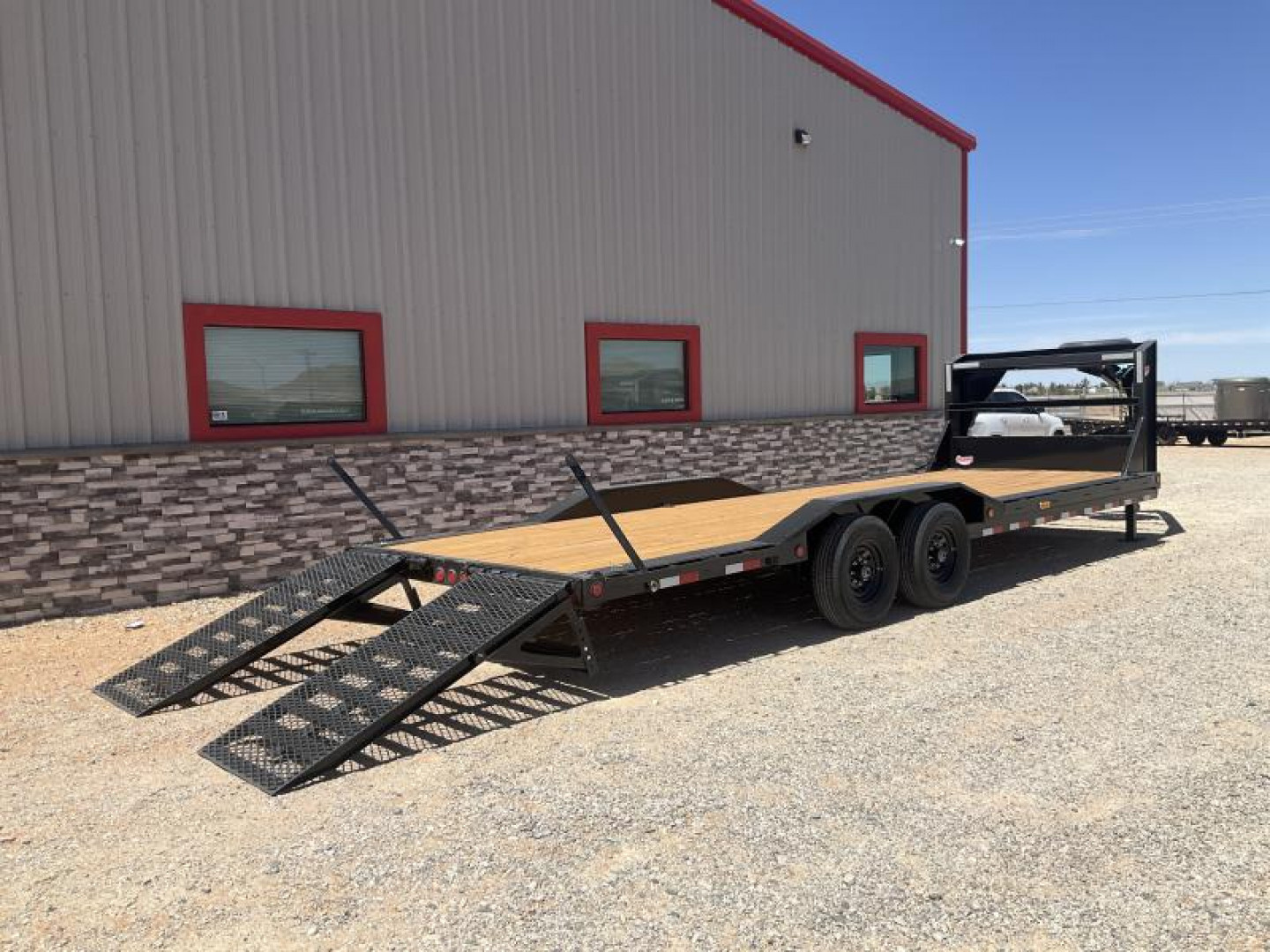 New 2024 PJ 102" x 24' GN 6" Channel Super-Wide Equipment Trailer - B6