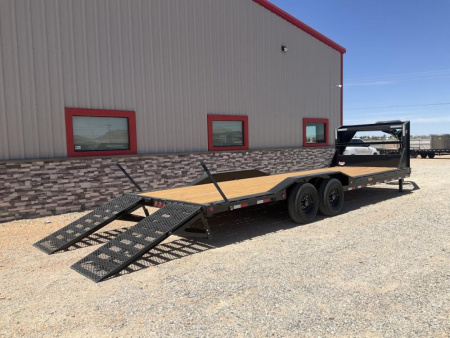 New 2024 PJ 102" x 24' GN 6" Channel Super-Wide Equipment Trailer - B6