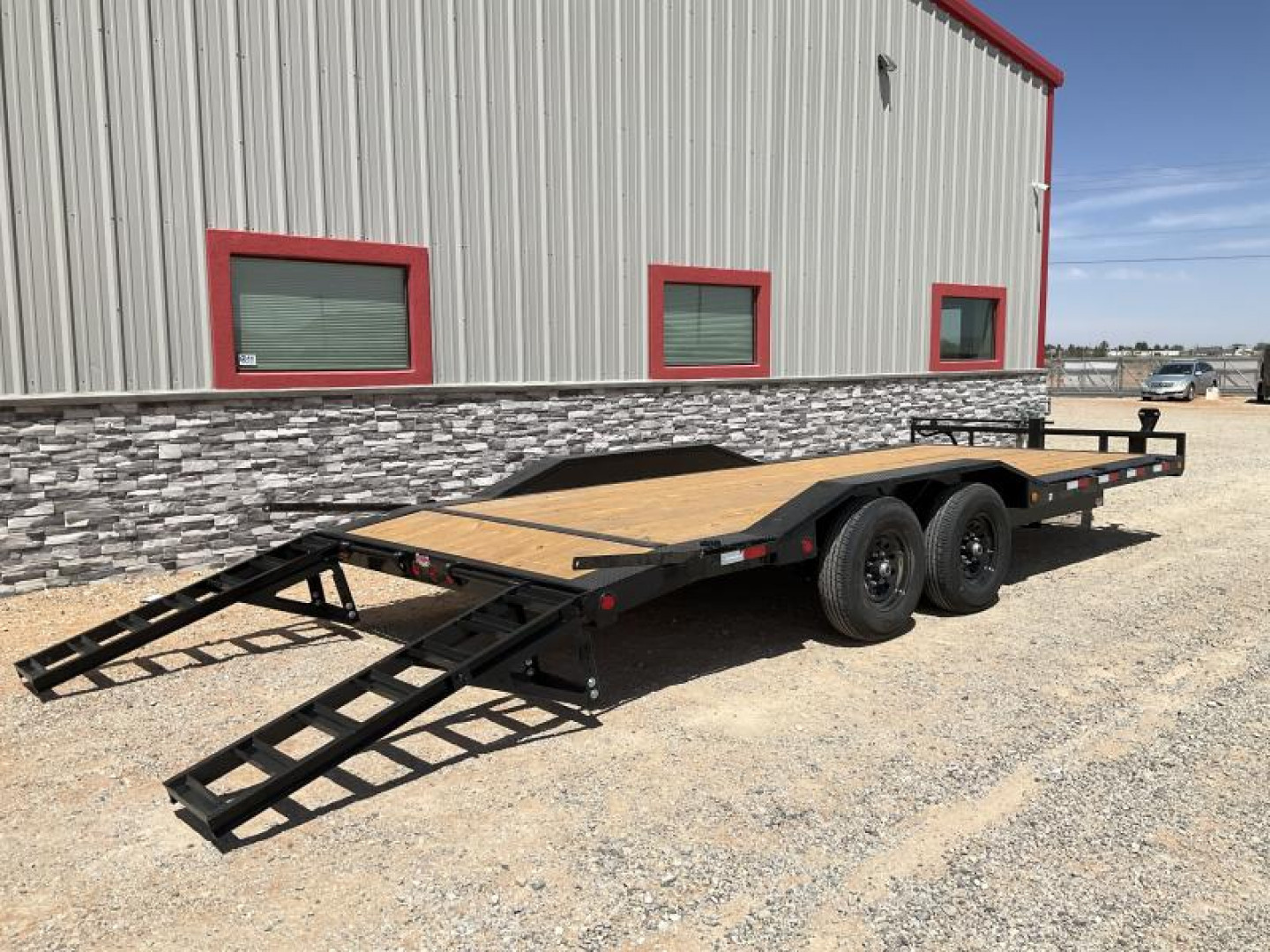 New 2024 PJ 102" x 20' BP 6" Channel Super-Wide Equipment Trailer - B6
