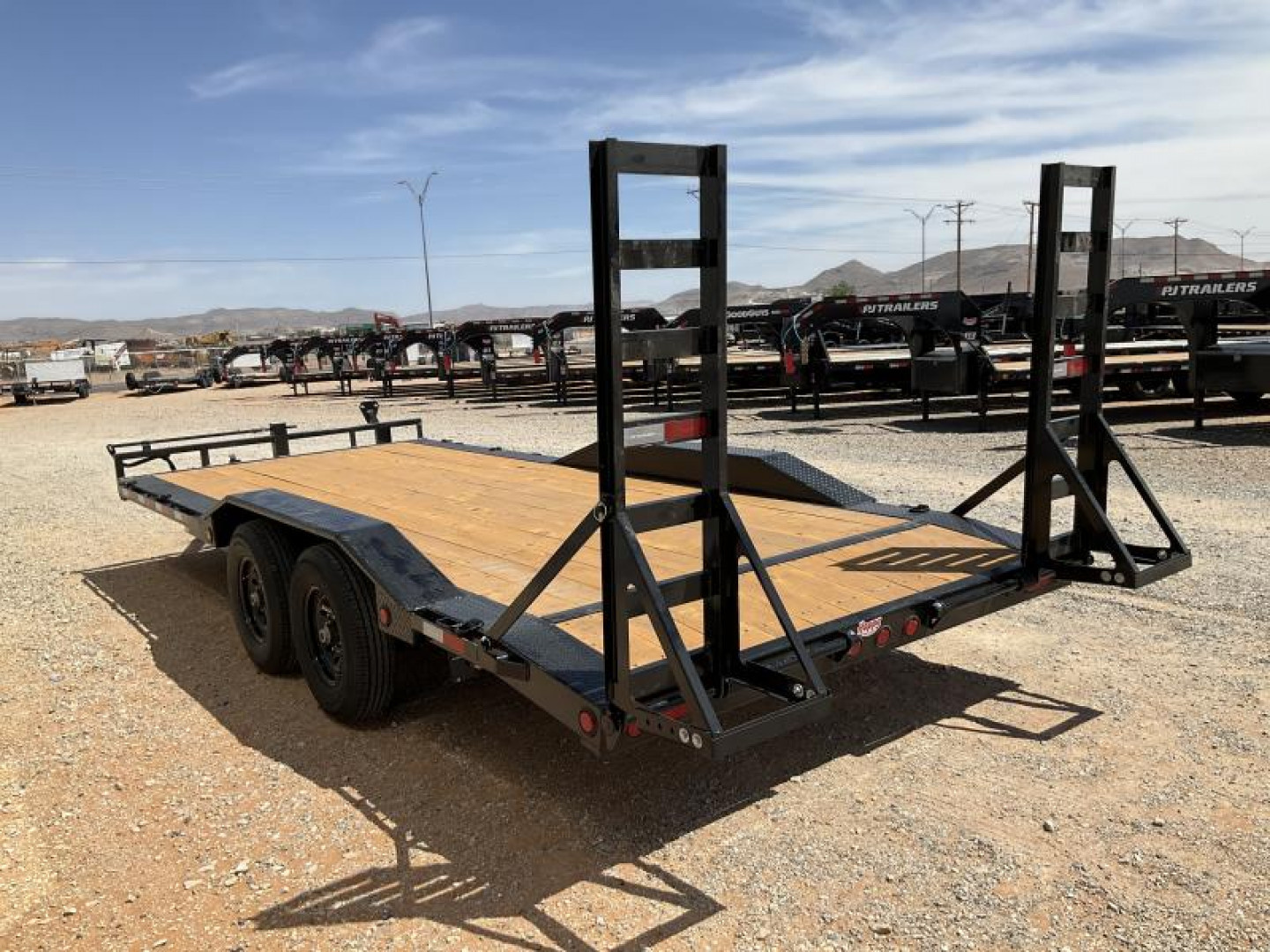 New 2024 PJ 102" x 20' BP 6" Channel Super-Wide Equipment Trailer - B6