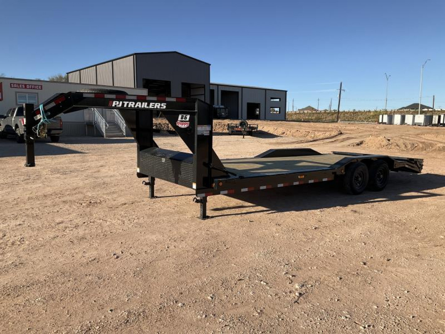 New 2025 PJ 102" x 24' GN 6" Channel Super-Wide Equipment Trailer - B6