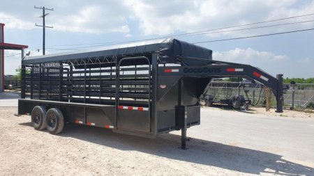 2025 Good Guys 6'8"x20' GN Bar Top Livestock Trailer - BTL