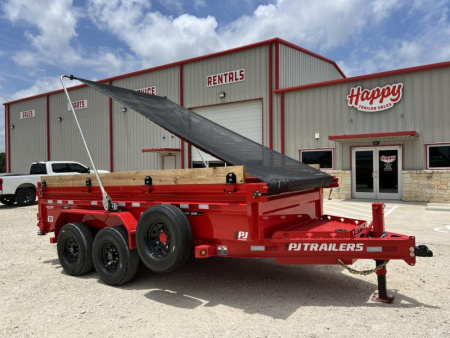New 2024 PJ 83"x14' BP Tandem Axle Low Pro Dump w/ 24" Sides - DV