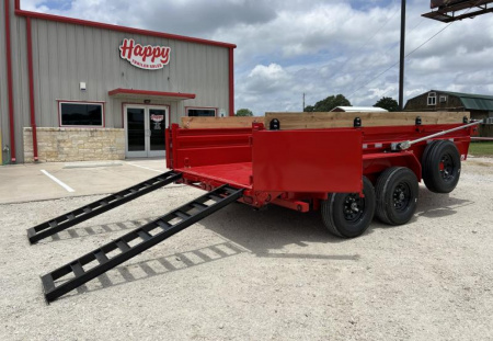 New 2024 PJ 83"x14' BP Tandem Axle Low Pro Dump w/ 24" Sides - DV