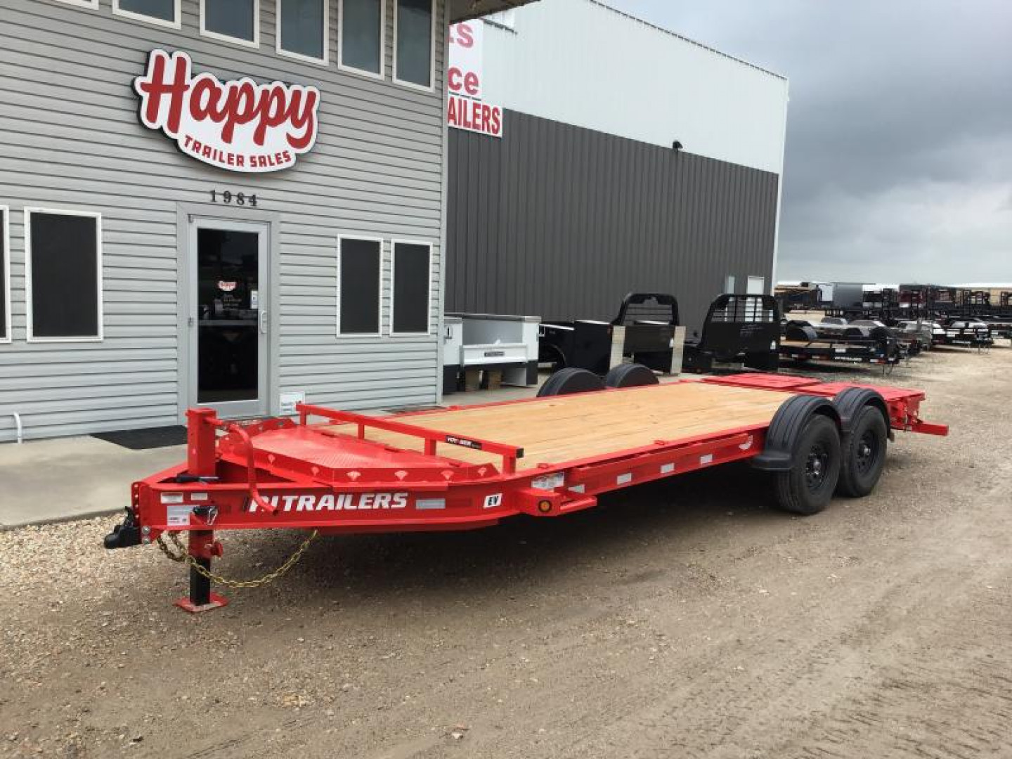 New 2024 PJ 83''x20' BP 8" I-Beam Equipment Trailer - EV