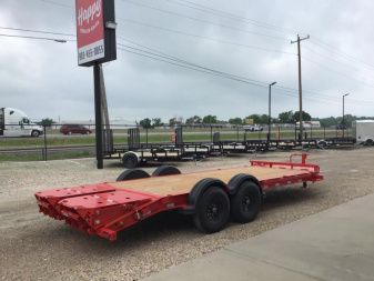 New 2024 PJ 83''x20' BP 8" I-Beam Equipment Trailer - EV