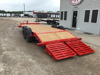 New 2024 PJ 83''x20' BP 8" I-Beam Equipment Trailer - EV