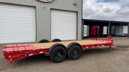 New 2024 PJ 83''x20' BP 8" I-Beam Equipment Trailer - EV