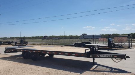 New 2025 PJ 102"x24' BP 8" I-Beam Deckover Trailer - F8