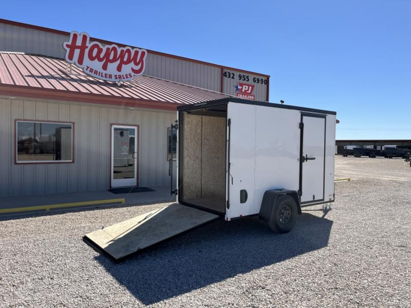 New 2024 Compass 5'x10' Enclosed Cargo Trailer - Indigo DLX