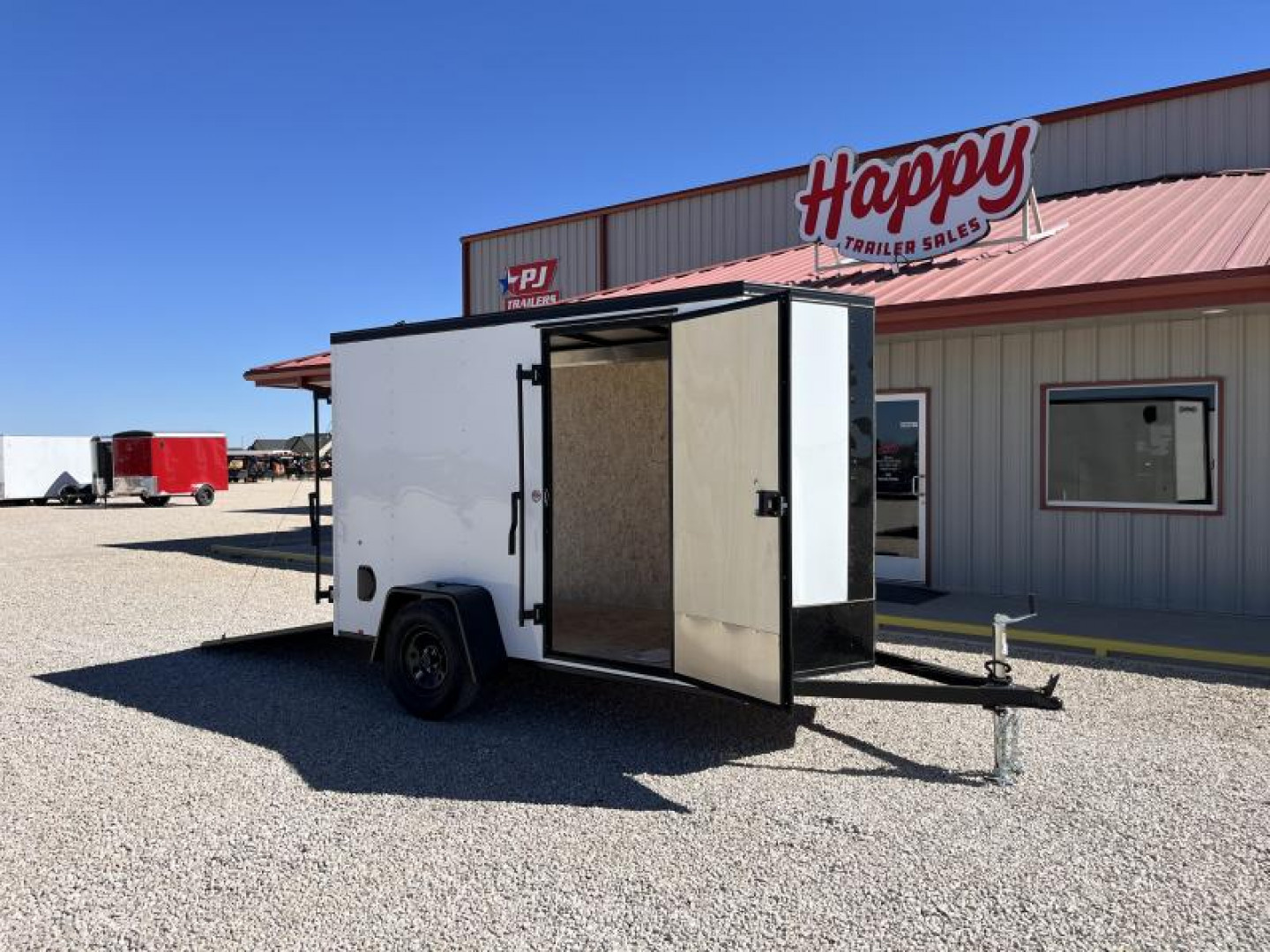 New 2024 Compass 5'x10' Enclosed Cargo Trailer - Indigo DLX