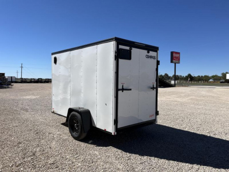 New 2024 Compass 5'x10' Enclosed Cargo Trailer - Indigo DLX