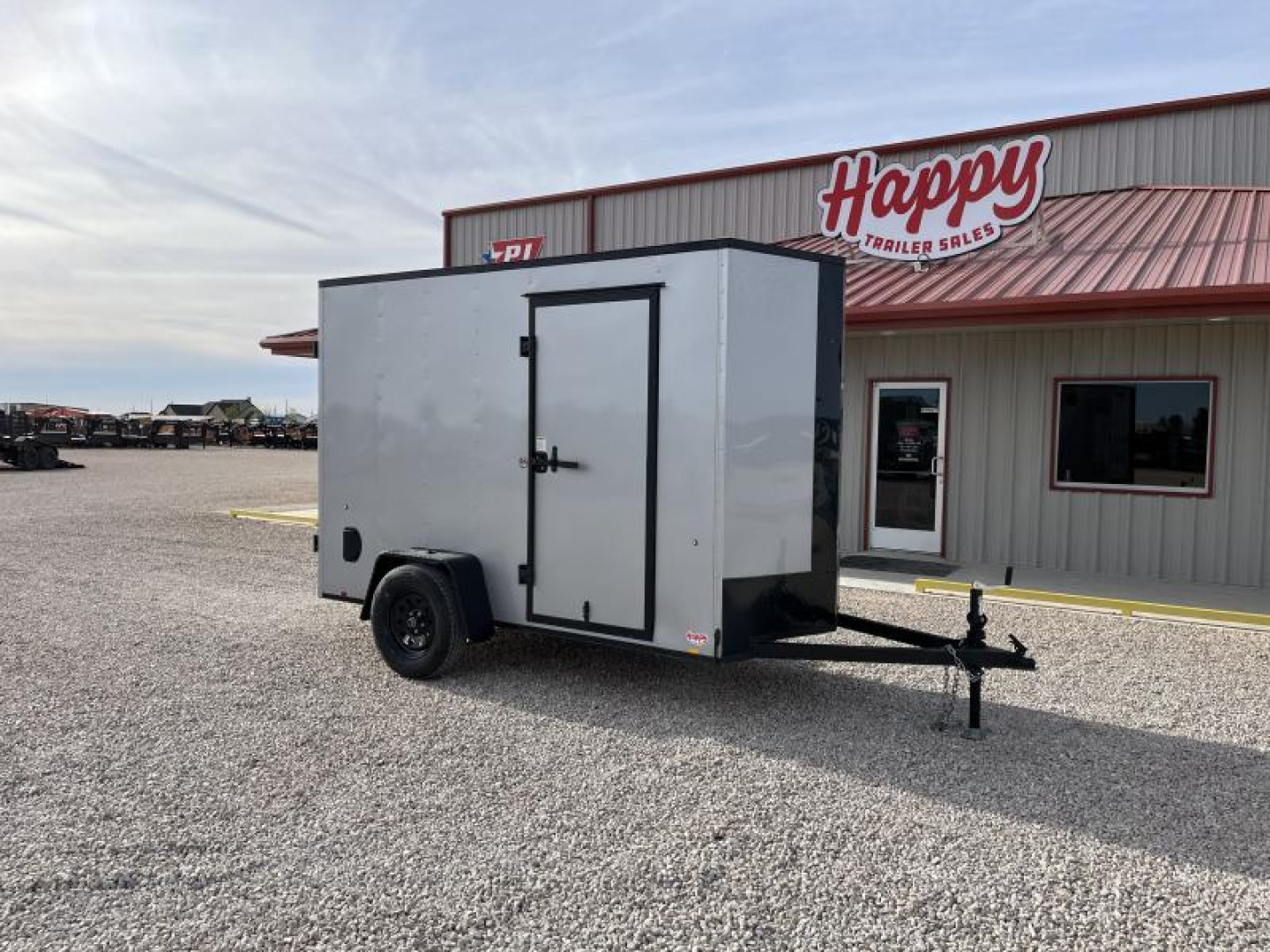 New 2024 Compass 5'x10' Enclosed Cargo Trailer - Indigo DLX