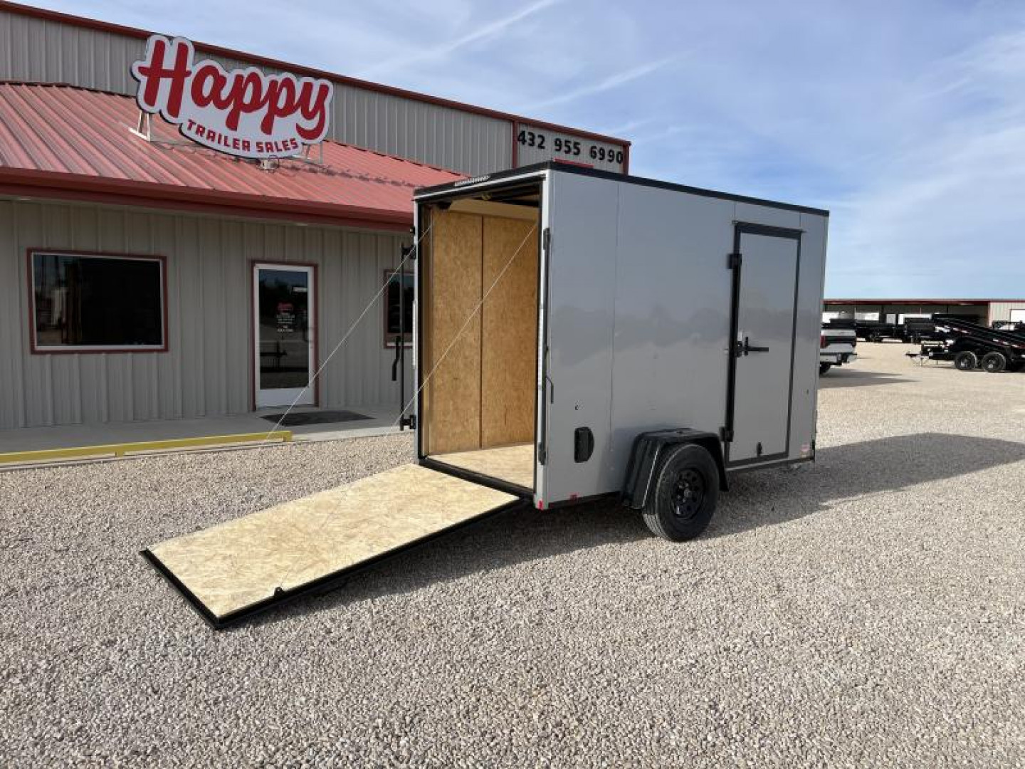 New 2024 Compass 5'x10' Enclosed Cargo Trailer - Indigo DLX
