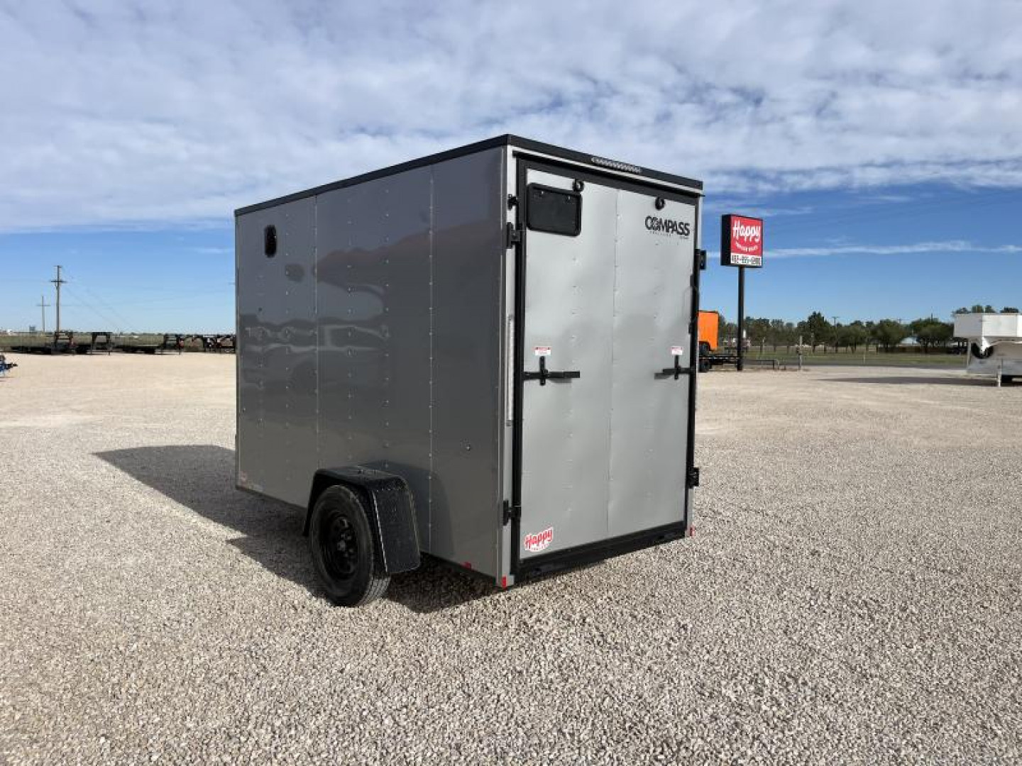New 2024 Compass 5'x10' Enclosed Cargo Trailer - Indigo DLX
