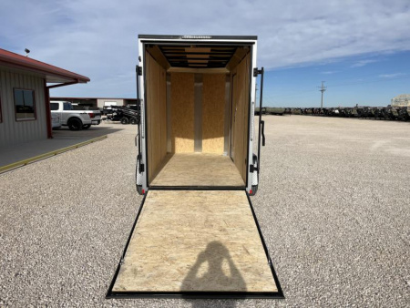 New 2024 Compass 5'x10' Enclosed Cargo Trailer - Indigo DLX