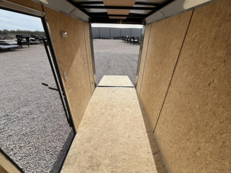 New 2024 Compass 5'x10' Enclosed Cargo Trailer - Indigo DLX