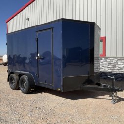 2024 Compass 7'x12' Enclosed Cargo Trailer - Indigo DLX