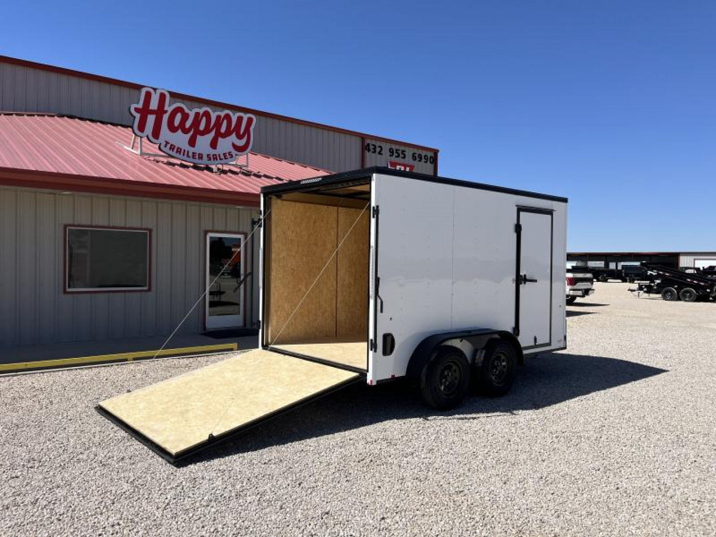 New 2024 Compass 7'x12' Enclosed Cargo Trailer - Indigo DLX