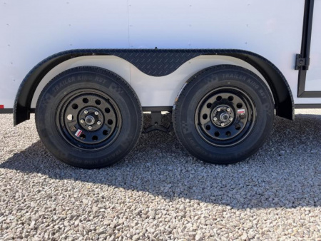 New 2024 Compass 7'x12' Enclosed Cargo Trailer - Indigo DLX