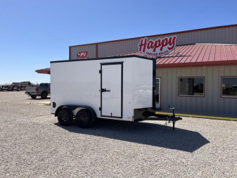 2024 Compass 7'x12' Enclosed Cargo Trailer - Indigo DLX