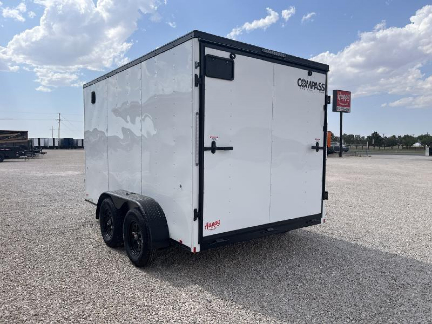 New 2024 Compass 7'x12' Enclosed Cargo Trailer - Indigo DLX