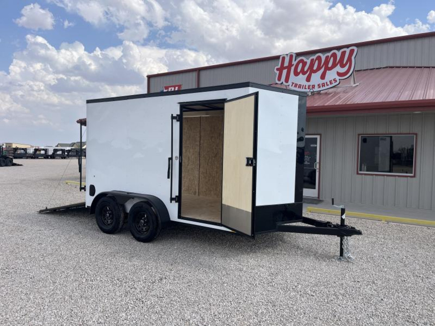 New 2024 Compass 7'x12' Enclosed Cargo Trailer - Indigo DLX