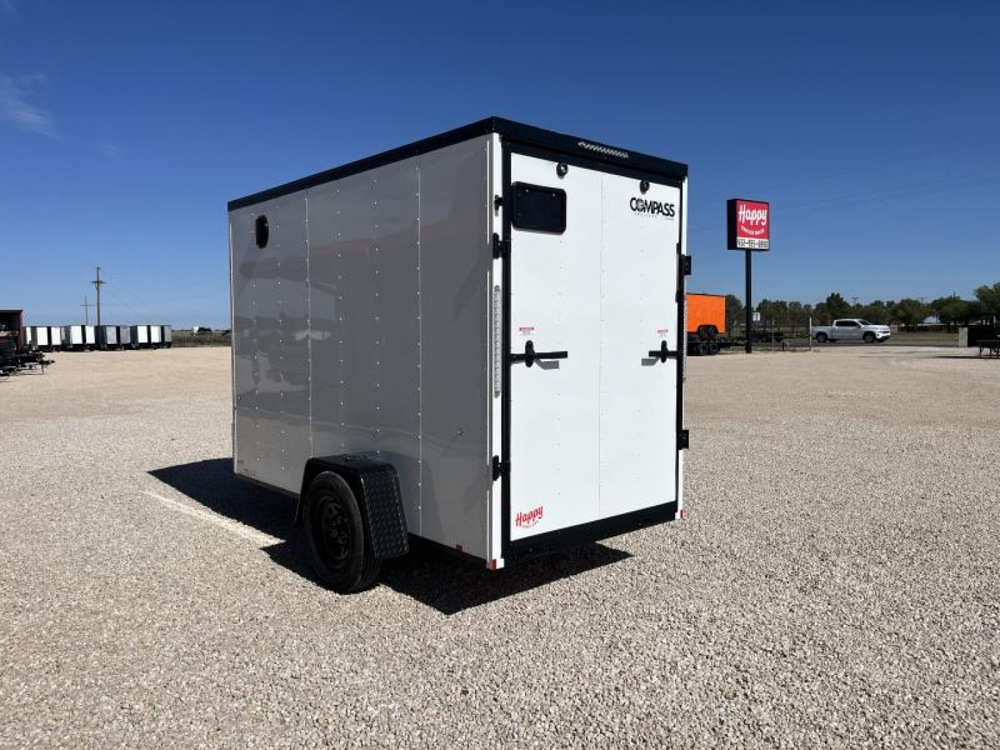 New 2024 Compass 5'x10' Enclosed Cargo Trailer - Indigo DLX