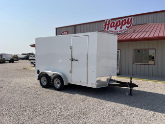2025 Compass 7'x12' Enclosed Cargo Trailer - Indigo DLX