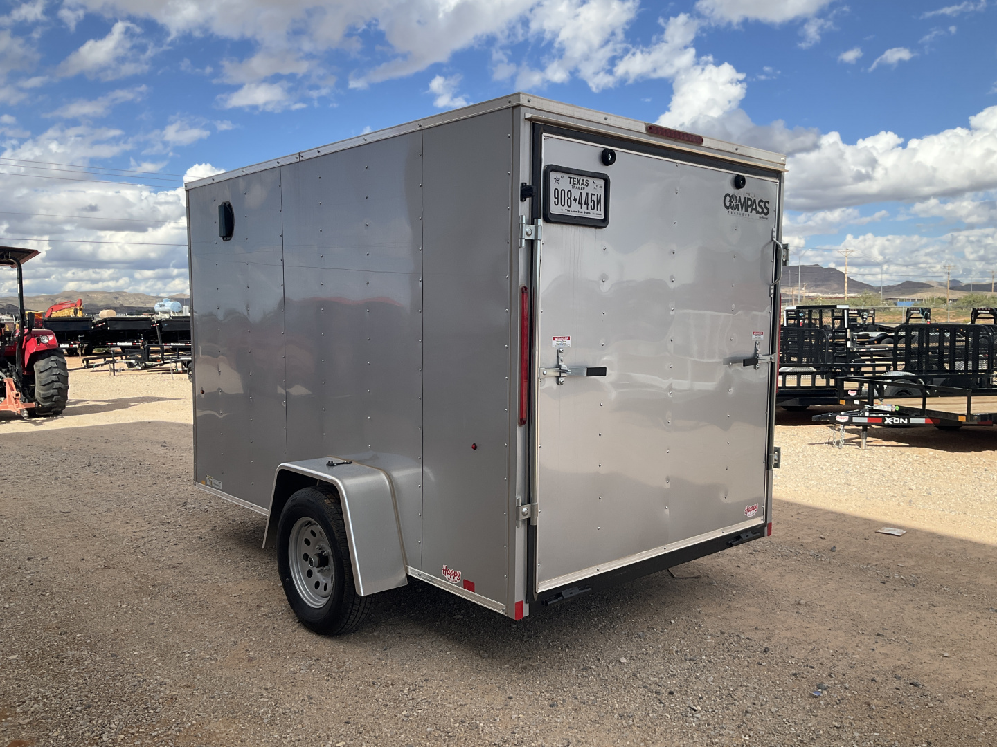 Used 2025 Compass 6'x10' Enclosed Cargo Trailer - Indigo DLX