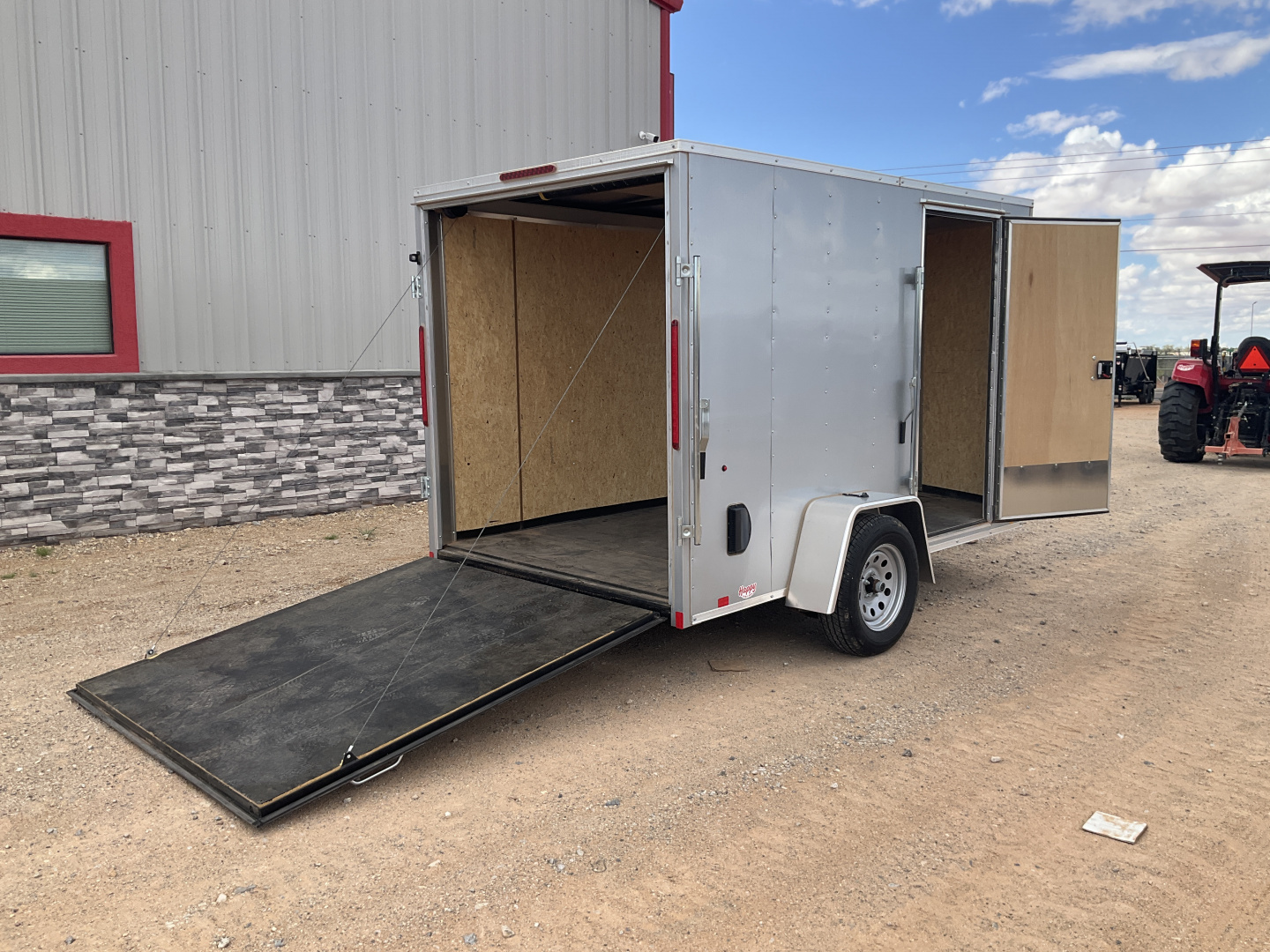 Used 2025 Compass 6'x10' Enclosed Cargo Trailer - Indigo DLX