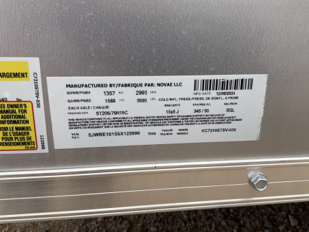 Used 2025 Compass 6'x10' Enclosed Cargo Trailer - Indigo DLX