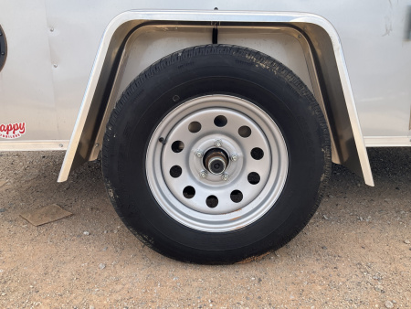 Used 2025 Compass 6'x10' Enclosed Cargo Trailer - Indigo DLX