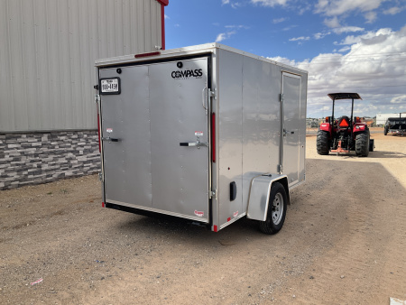 Used 2025 Compass 6'x10' Enclosed Cargo Trailer - Indigo DLX