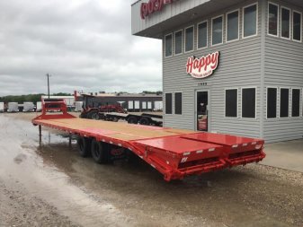 New 2024 PJ 102"x40' GN Low Pro Flatbed w/ Duals - LD