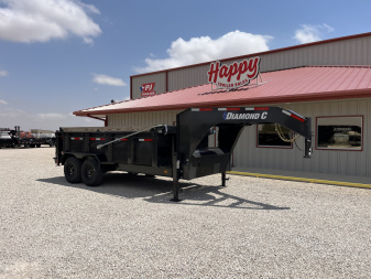 New 2024 Diamond C 82"x14' GN HD Low Profile Telescopic Dump w/ 32" Sides - LPT-GN207