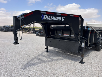 New 2024 Diamond C 82"x14' GN HD Low Profile Telescopic Dump w/ 32" Sides - LPT-GN207