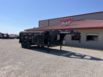 New 2024 Diamond C 82"x14' GN HD Low Profile Telescopic Dump w/ 44" Sides - LPT-GN207