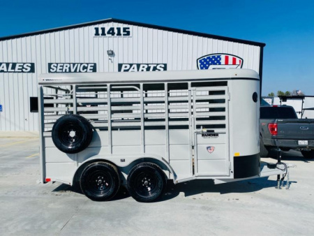 Used 2025 Good Guys 5'x14' BP Livestock Trailer - Rancher Series