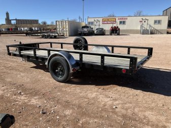 New 2025 PJ 77"x14' Single Axle Utility Trailer - U7