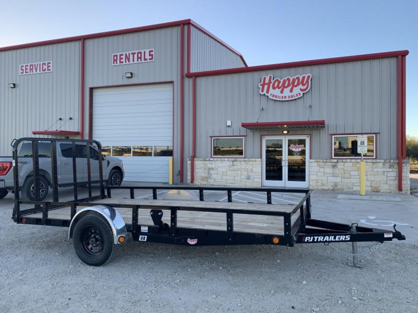 New 2025 PJ 83"x14' Single Axle Utility Trailer - U8