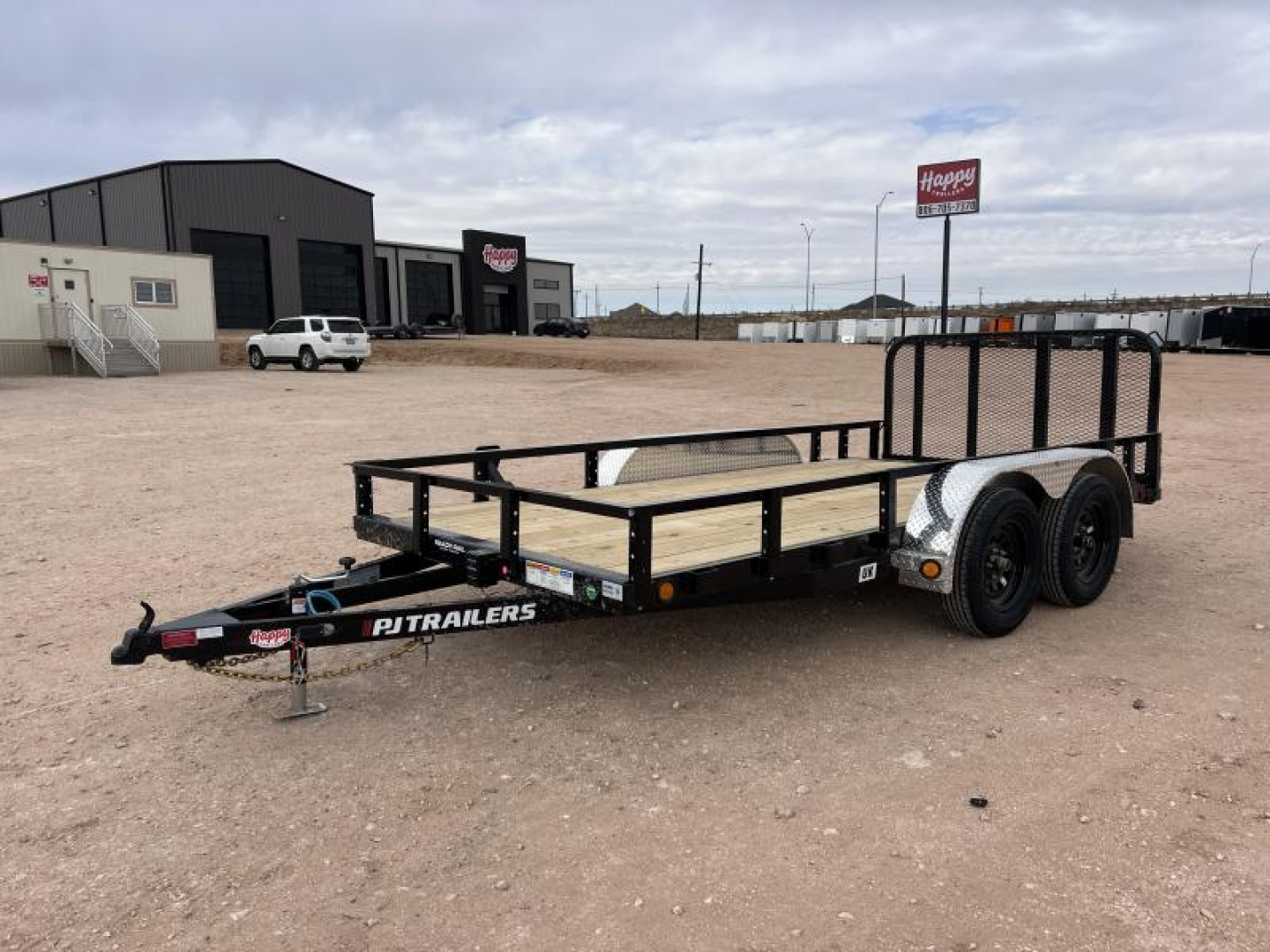 New 2025 PJ 77"x14' Tandem Axle Utility Trailer - UK