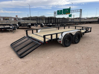 New 2025 PJ 77"x14' Tandem Axle Utility Trailer - UK