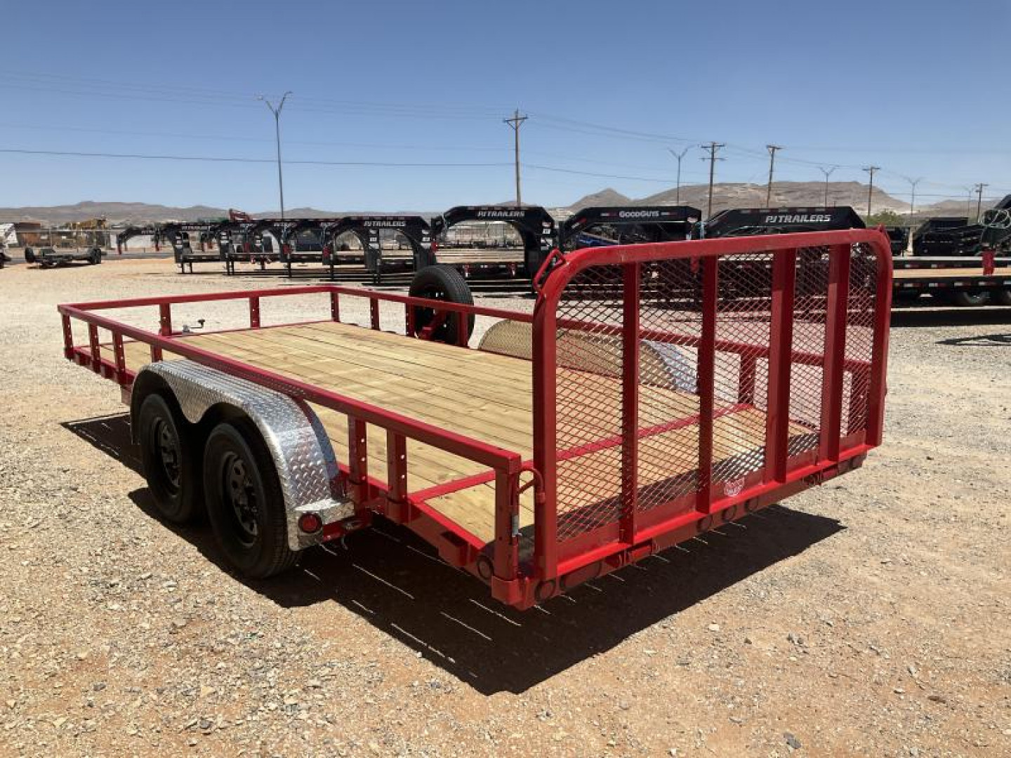 New 2024 PJ 83"x16' Tandem Axle Utility Trailer - UL