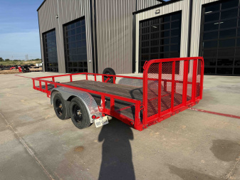 New 2024 PJ 83"x16' Tandem Axle Utility Trailer - UL