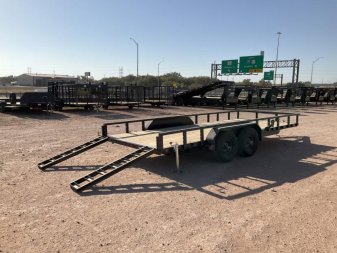 New 2025 PJ 83"x18' Tandem Axle Utility Trailer - UL