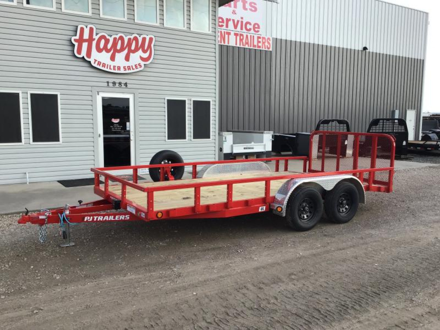 New 2024 PJ 83"x16' Tandem Axle Utility Trailer - UL