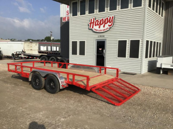 New 2024 PJ 83"x16' Tandem Axle Utility Trailer - UL