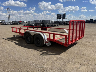 New 2024 PJ 83"x16' Tandem Axle Utility Trailer - UL